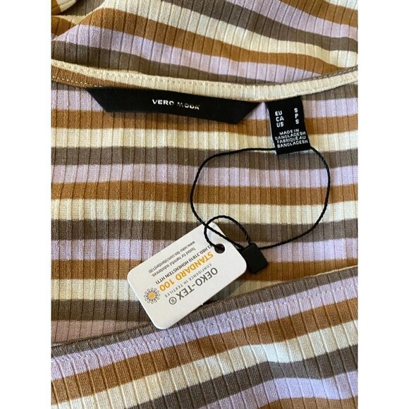 VERO Moda BNWOT Women Sz Small "Frida" Striped Dress Long Sleeve - Picture 5 of 6